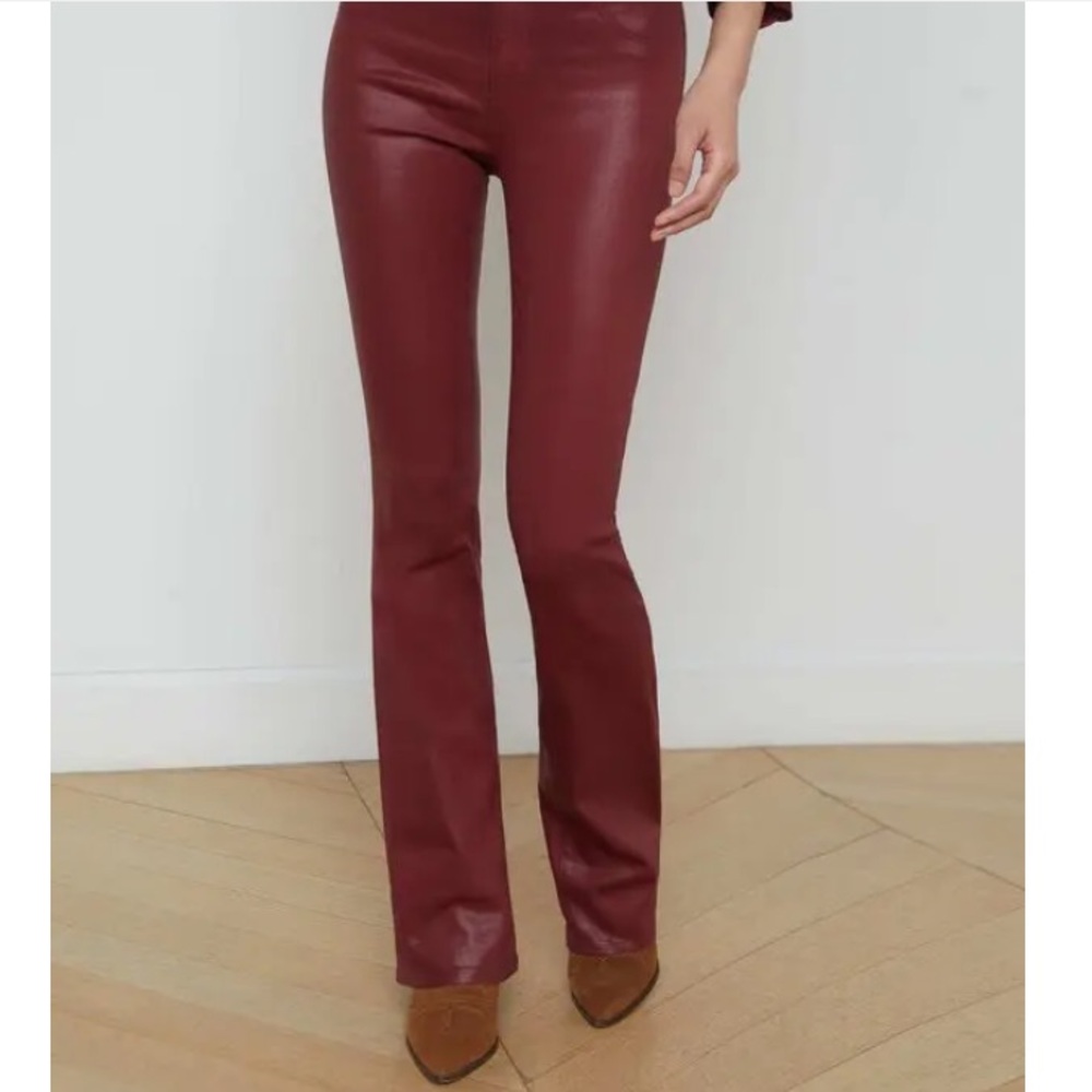 L'AGENCE Marguerite Straight Leg Coated Jean - Picture 5 of 15